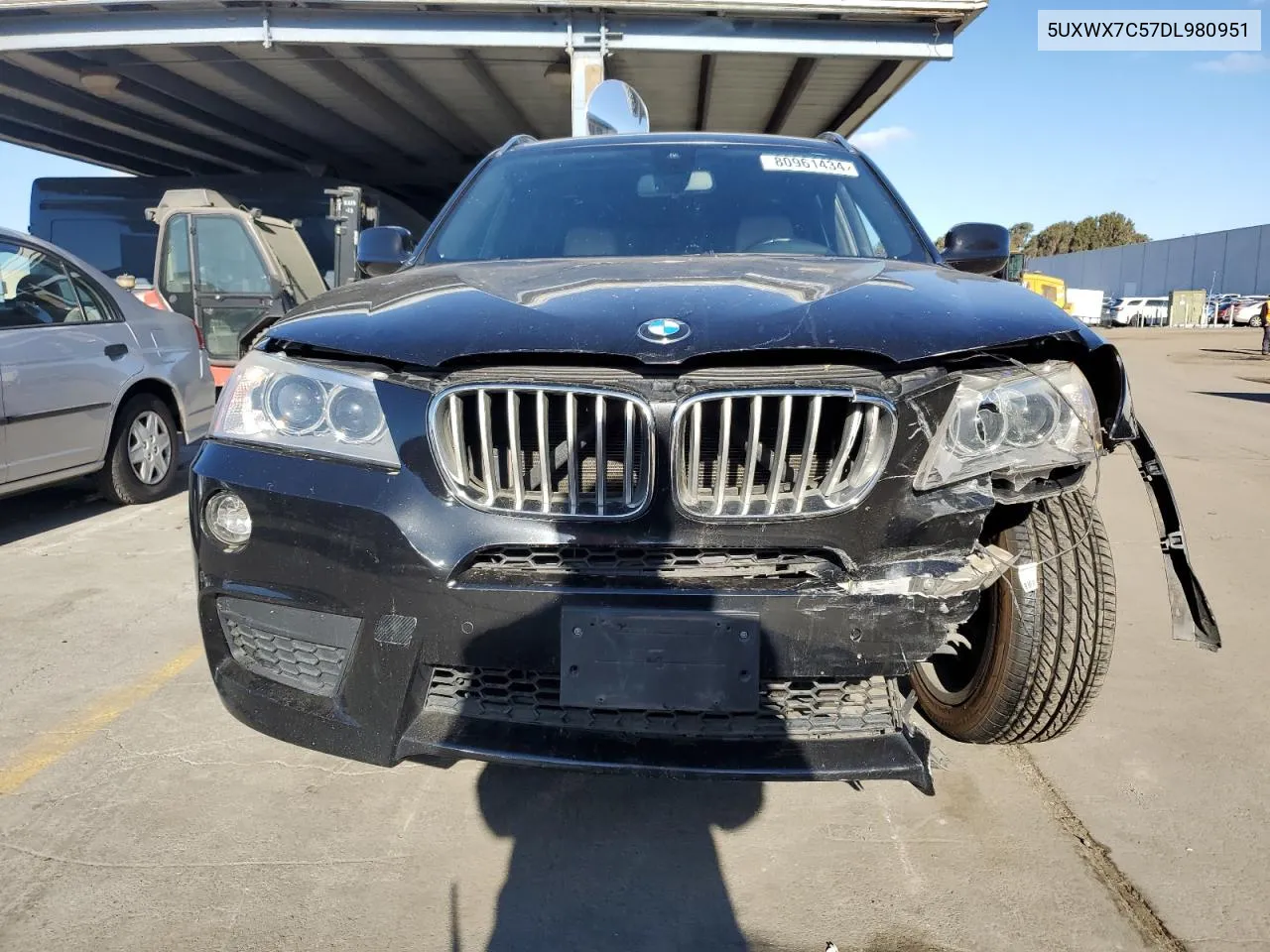 2013 BMW X3 xDrive35I VIN: 5UXWX7C57DL980951 Lot: 80961434