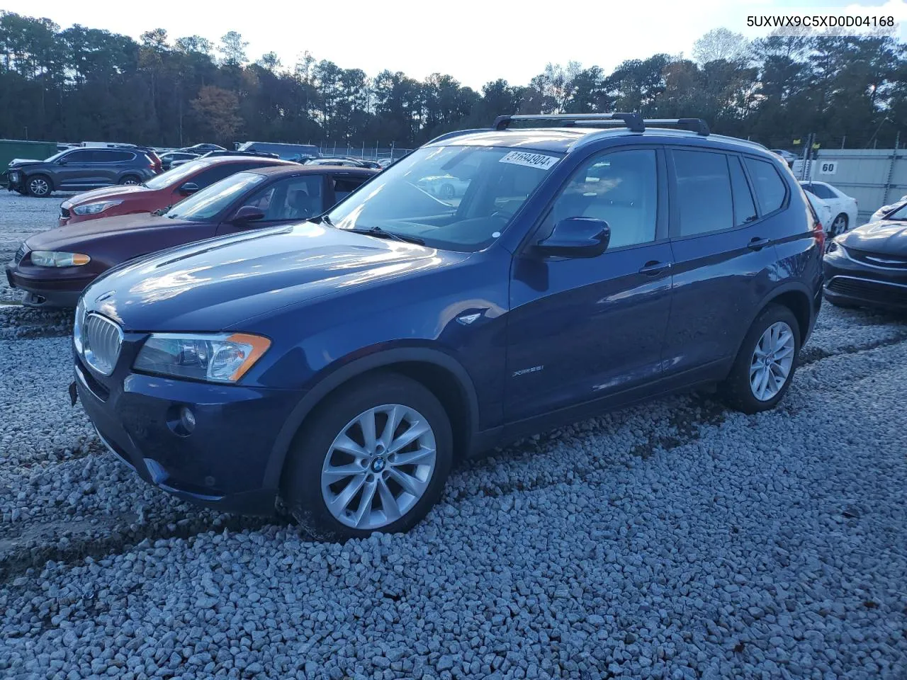 2013 BMW X3 xDrive28I VIN: 5UXWX9C5XD0D04168 Lot: 81694904