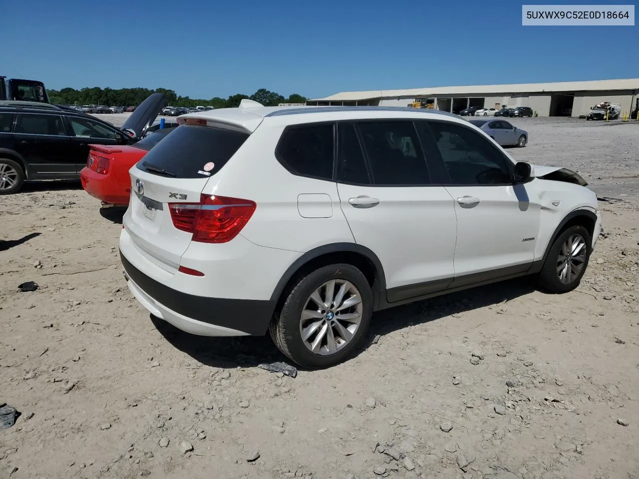 2014 BMW X3 xDrive28I VIN: 5UXWX9C52E0D18664 Lot: 58256214