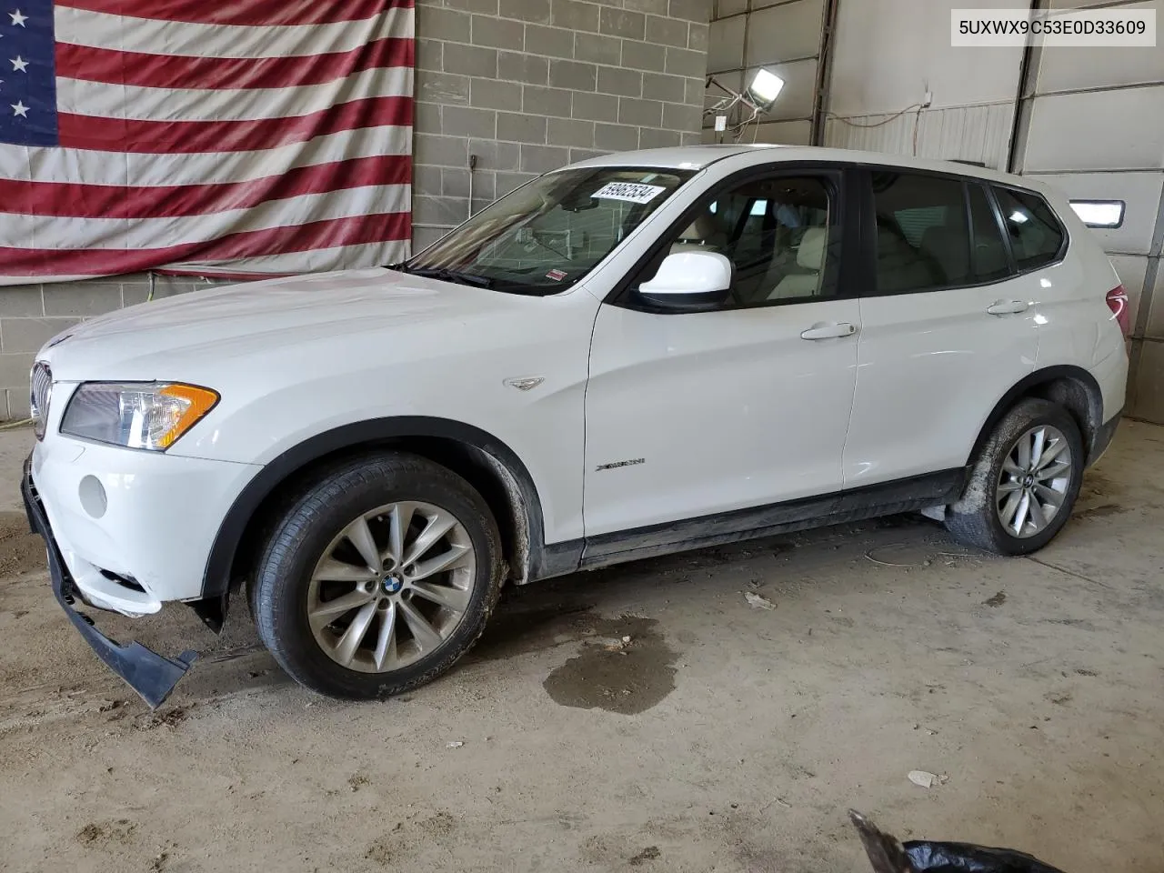 2014 BMW X3 xDrive28I VIN: 5UXWX9C53E0D33609 Lot: 59962534