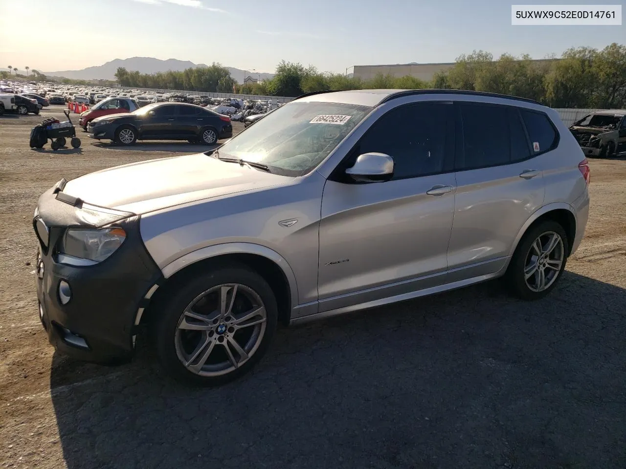 2014 BMW X3 xDrive28I VIN: 5UXWX9C52E0D14761 Lot: 66425224