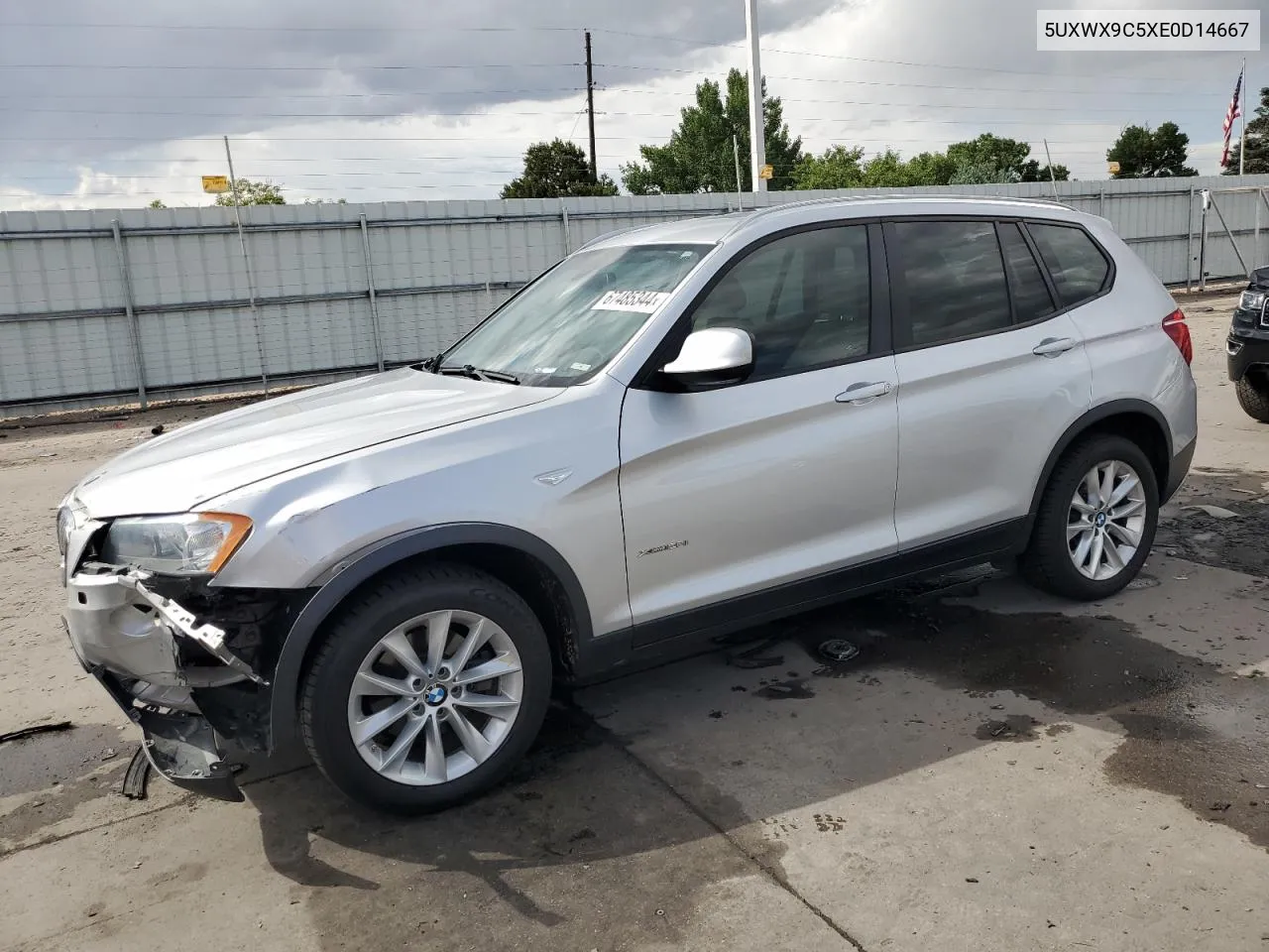 2014 BMW X3 xDrive28I VIN: 5UXWX9C5XE0D14667 Lot: 67485344