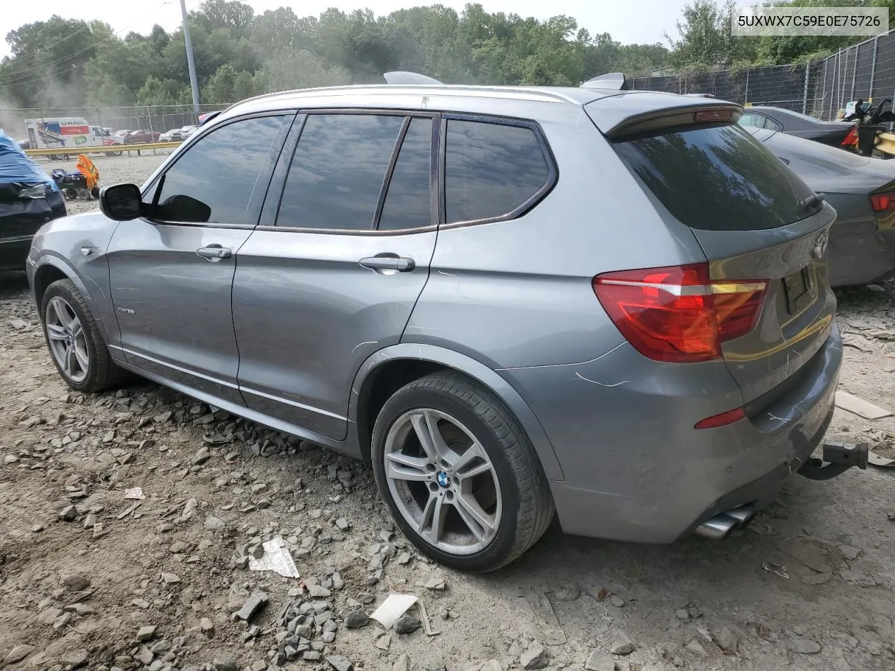 2014 BMW X3 xDrive35I VIN: 5UXWX7C59E0E75726 Lot: 67768474