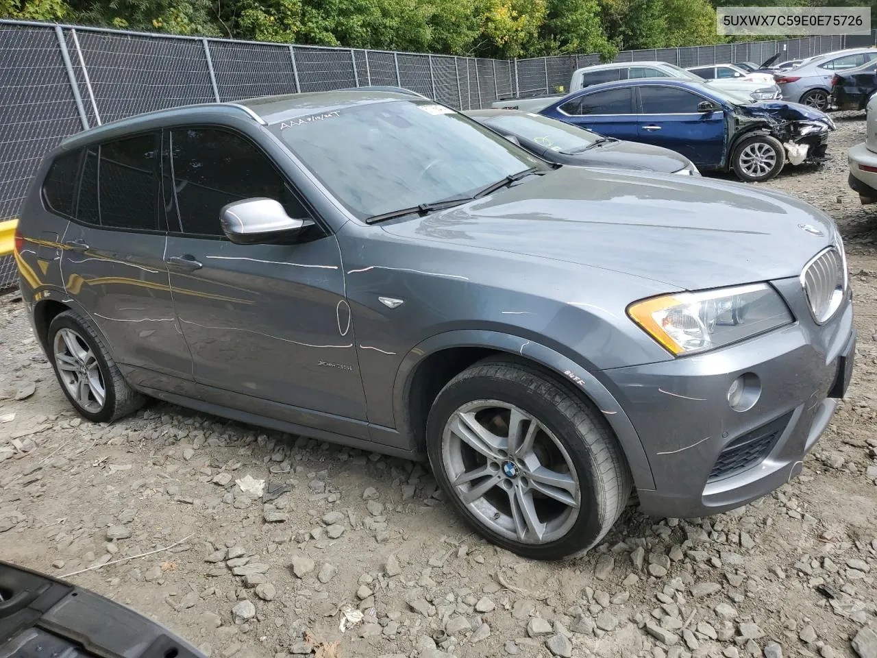 2014 BMW X3 xDrive35I VIN: 5UXWX7C59E0E75726 Lot: 67768474