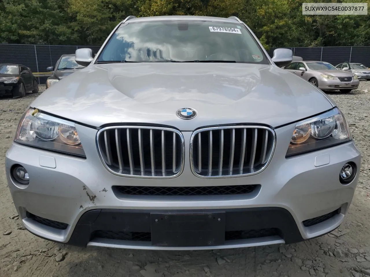 2014 BMW X3 xDrive28I VIN: 5UXWX9C54E0D37877 Lot: 67978594