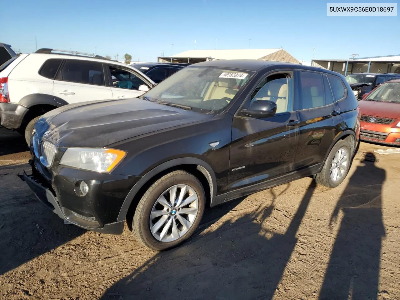 2014 BMW X3 xDrive28I VIN: 5UXWX9C56E0D18697 Lot: 68953024