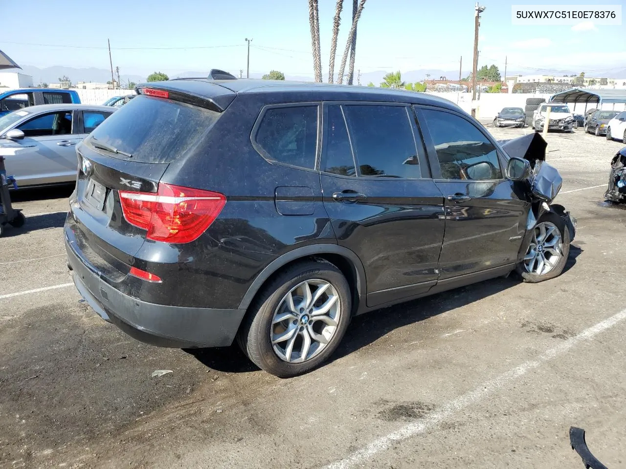 2014 BMW X3 xDrive35I VIN: 5UXWX7C51E0E78376 Lot: 69012604