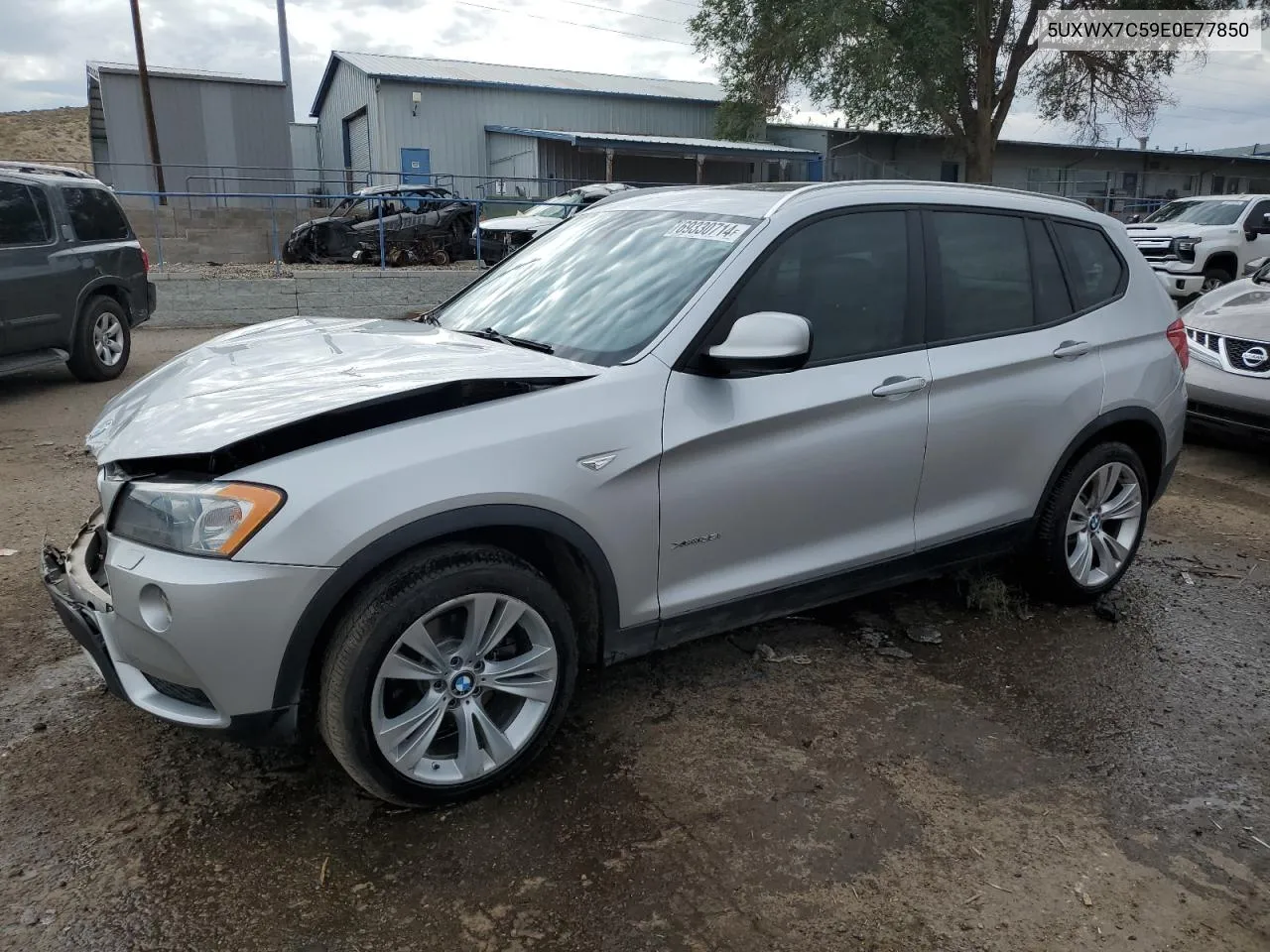 2014 BMW X3 xDrive35I VIN: 5UXWX7C59E0E77850 Lot: 69330714