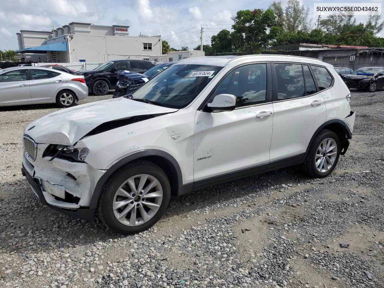 2014 BMW X3 xDrive28I VIN: 5UXWX9C55E0D43462 Lot: 69797524