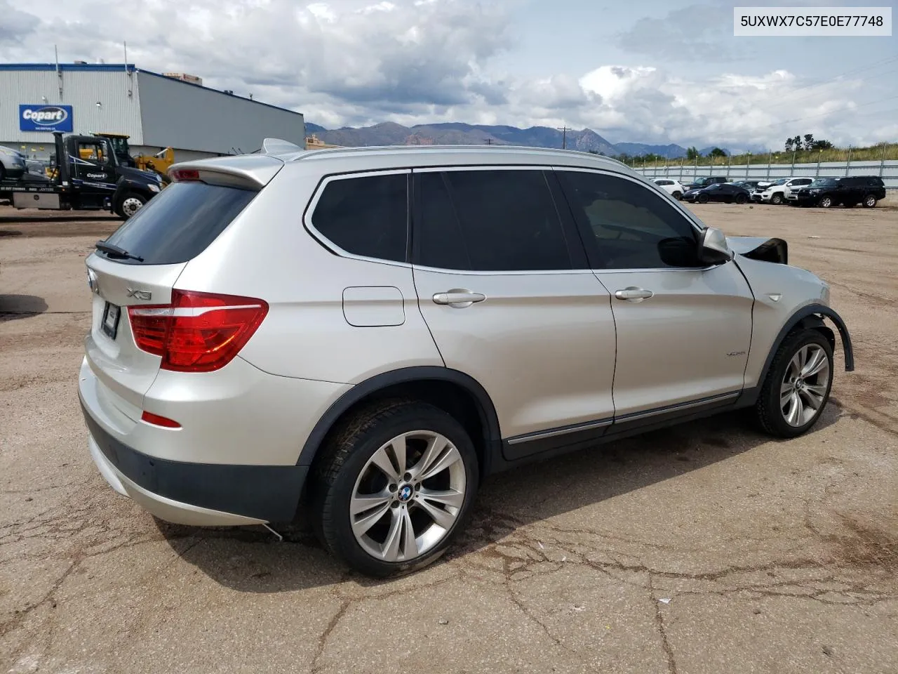 2014 BMW X3 xDrive35I VIN: 5UXWX7C57E0E77748 Lot: 70207924