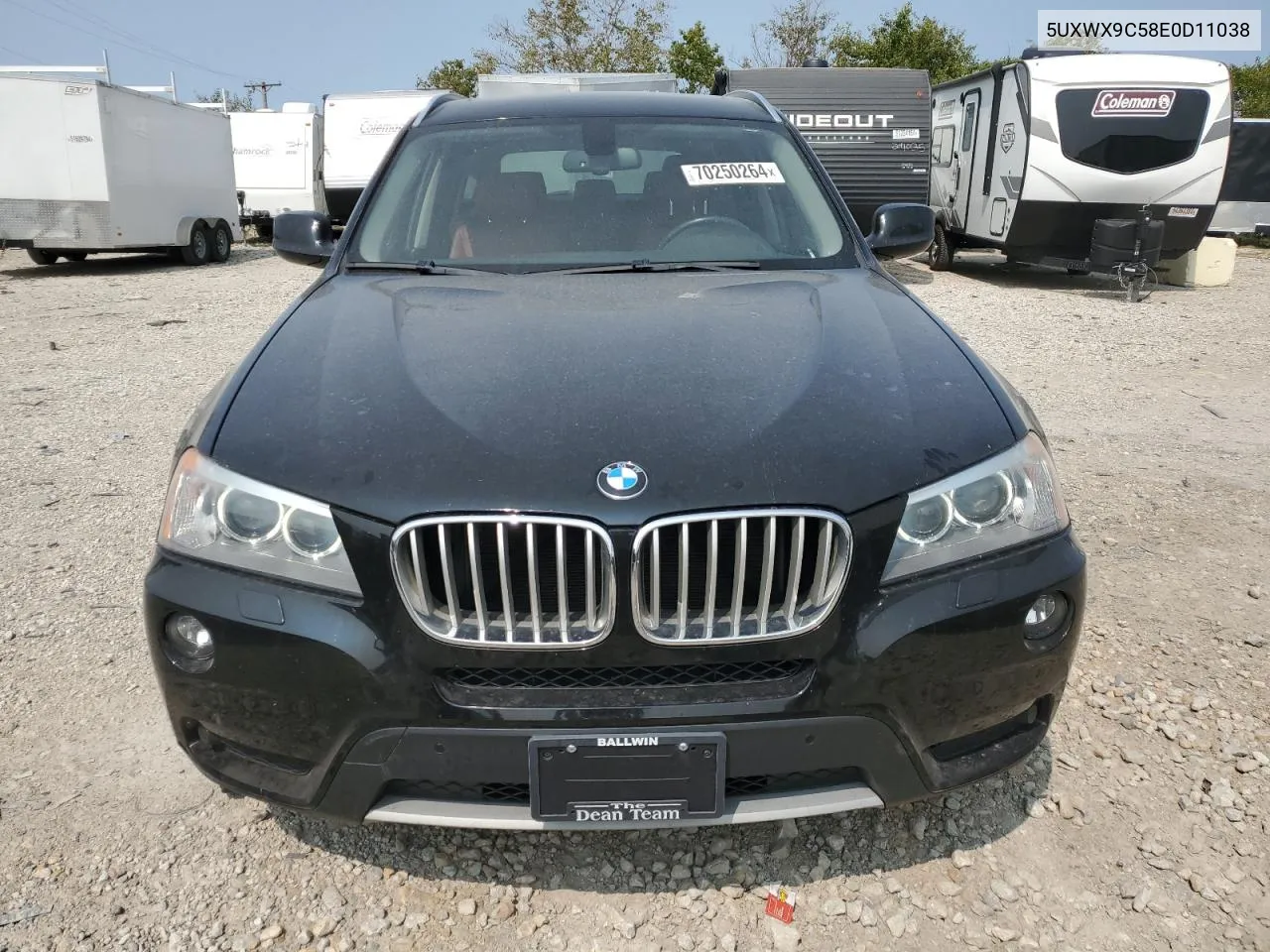 2014 BMW X3 xDrive28I VIN: 5UXWX9C58E0D11038 Lot: 70250264