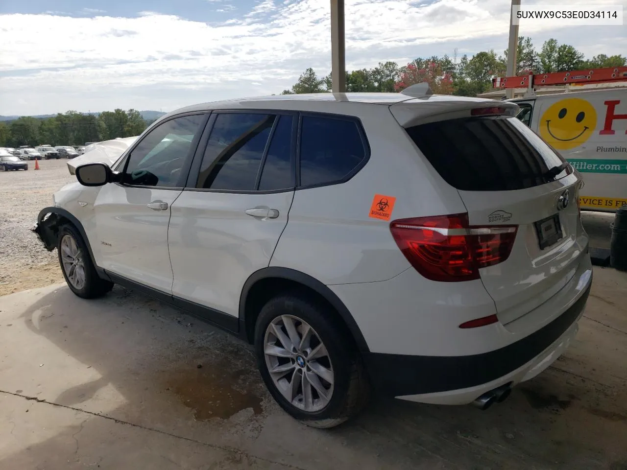 2014 BMW X3 xDrive28I VIN: 5UXWX9C53E0D34114 Lot: 70509754