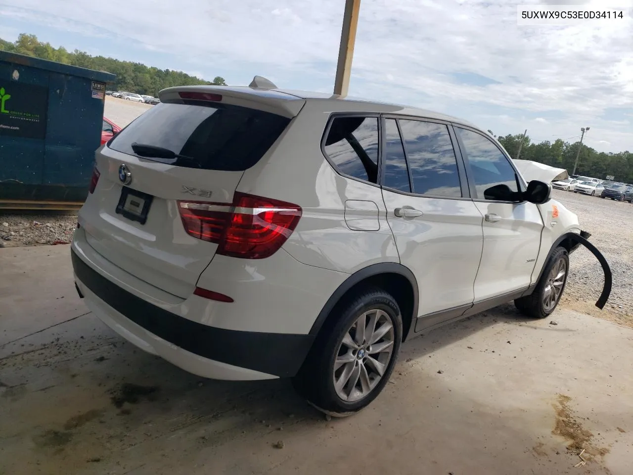 2014 BMW X3 xDrive28I VIN: 5UXWX9C53E0D34114 Lot: 70509754