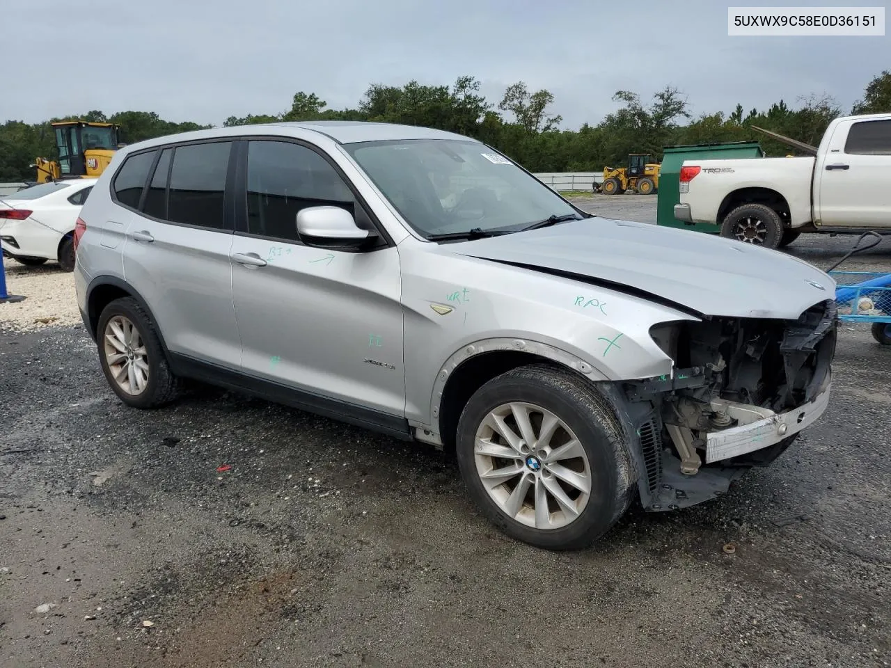 2014 BMW X3 xDrive28I VIN: 5UXWX9C58E0D36151 Lot: 70783764