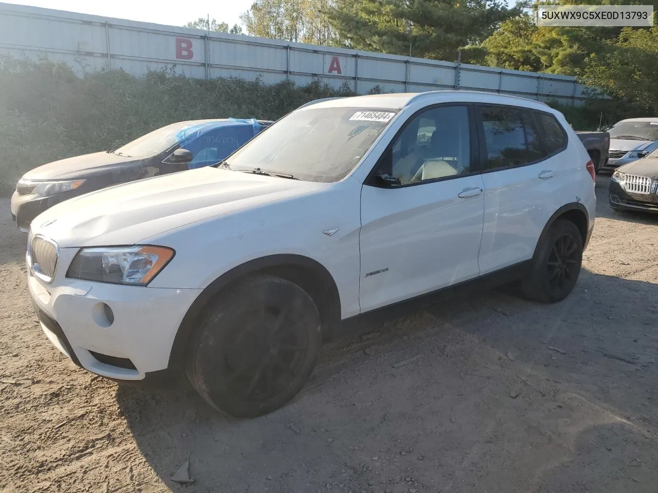 2014 BMW X3 xDrive28I VIN: 5UXWX9C5XE0D13793 Lot: 71465484