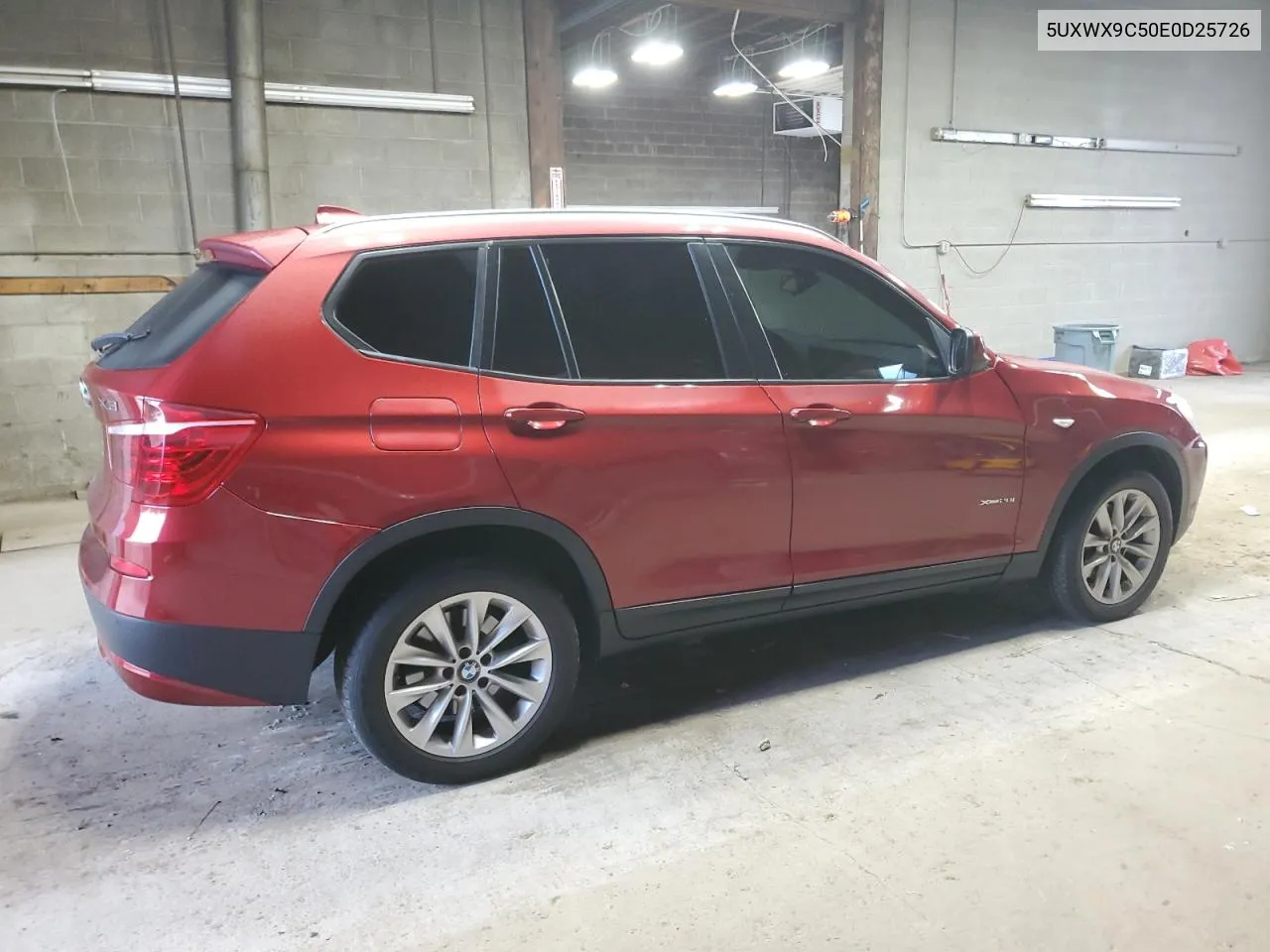 2014 BMW X3 xDrive28I VIN: 5UXWX9C50E0D25726 Lot: 71756174