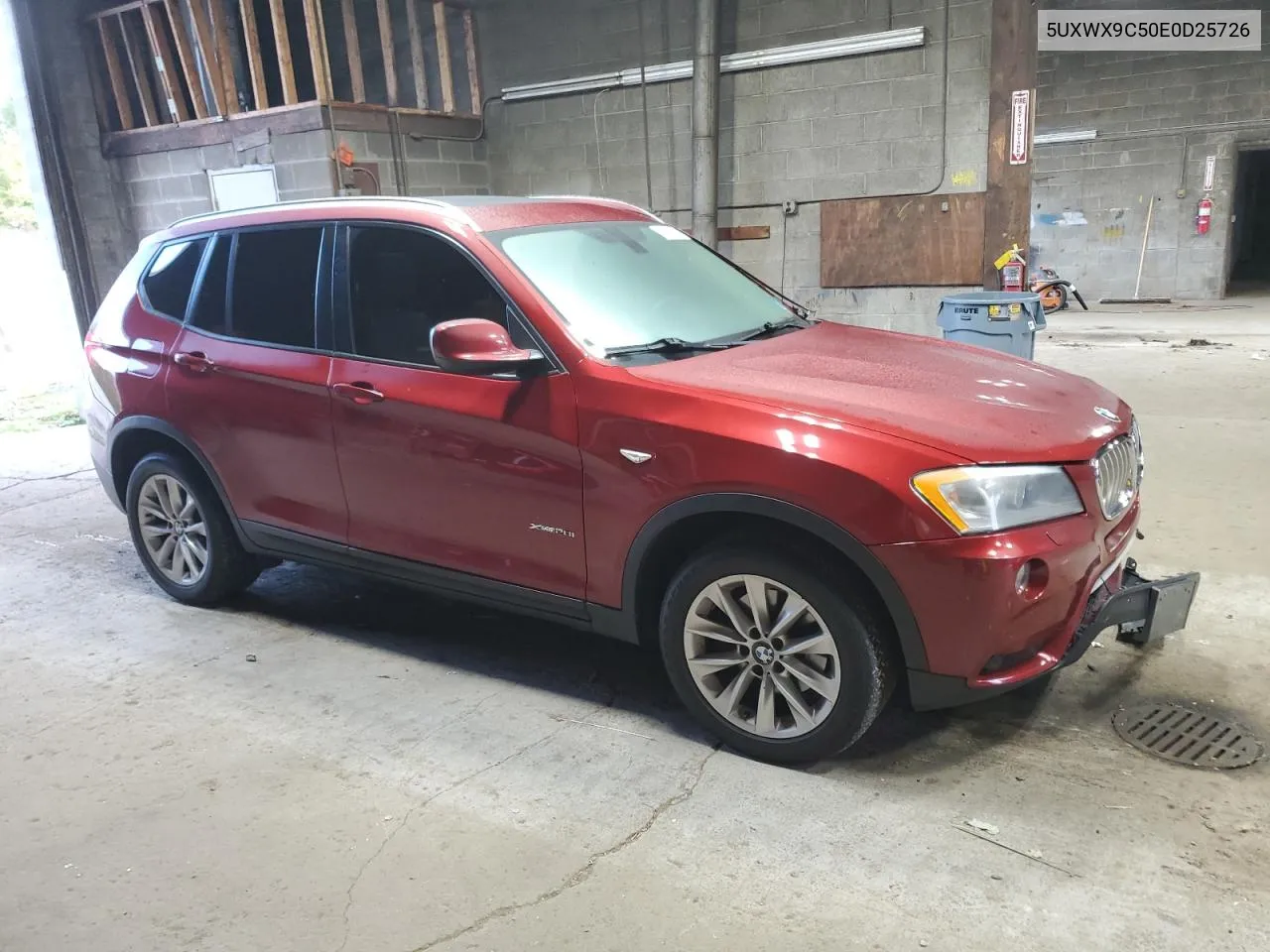 2014 BMW X3 xDrive28I VIN: 5UXWX9C50E0D25726 Lot: 71756174