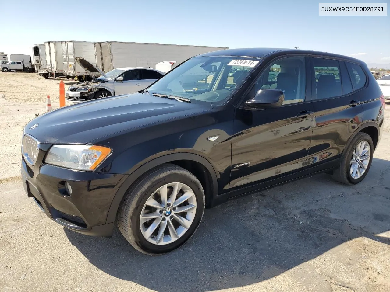 2014 BMW X3 xDrive28I VIN: 5UXWX9C54E0D28791 Lot: 72048614