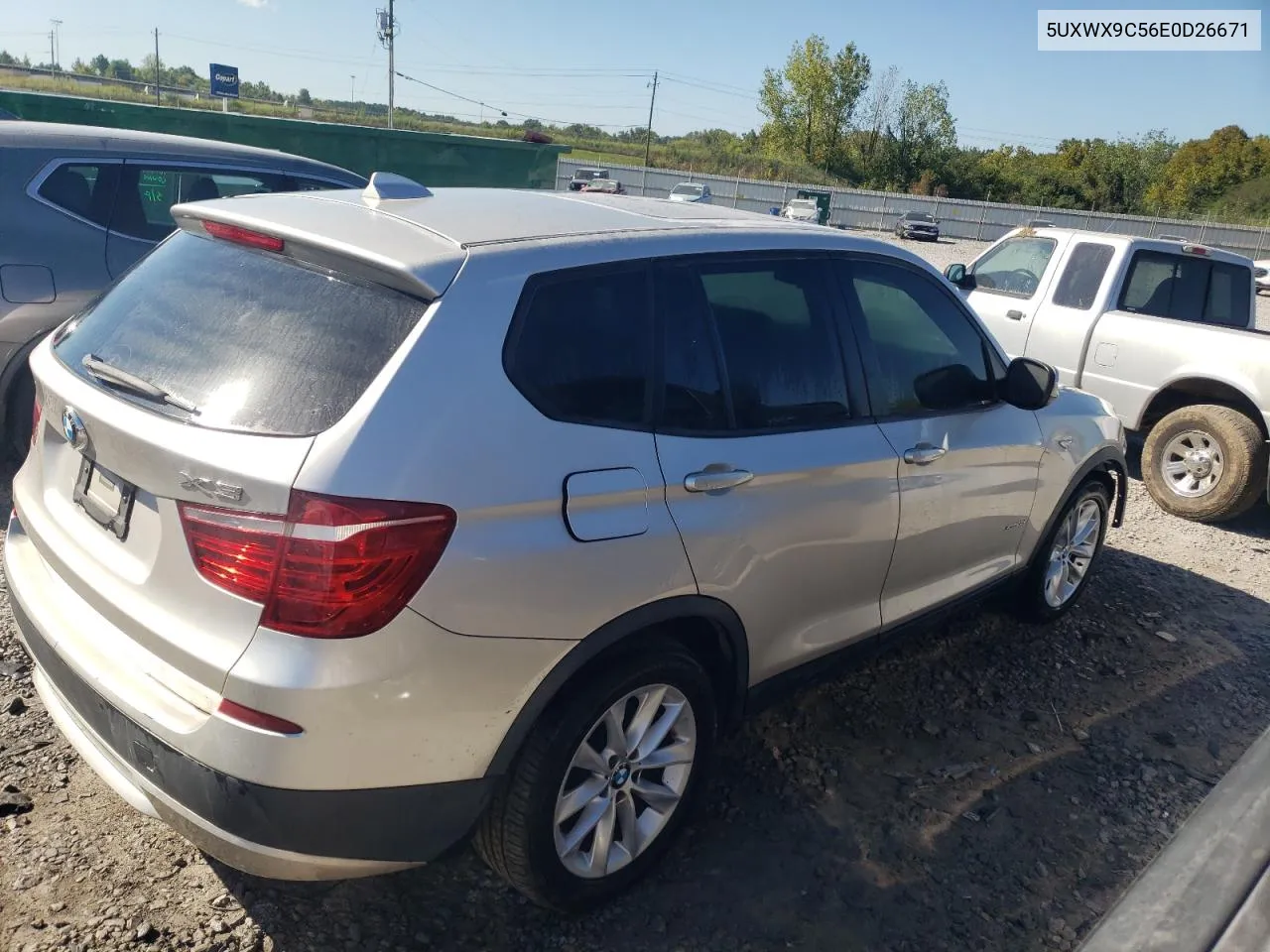 2014 BMW X3 xDrive28I VIN: 5UXWX9C56E0D26671 Lot: 72057014