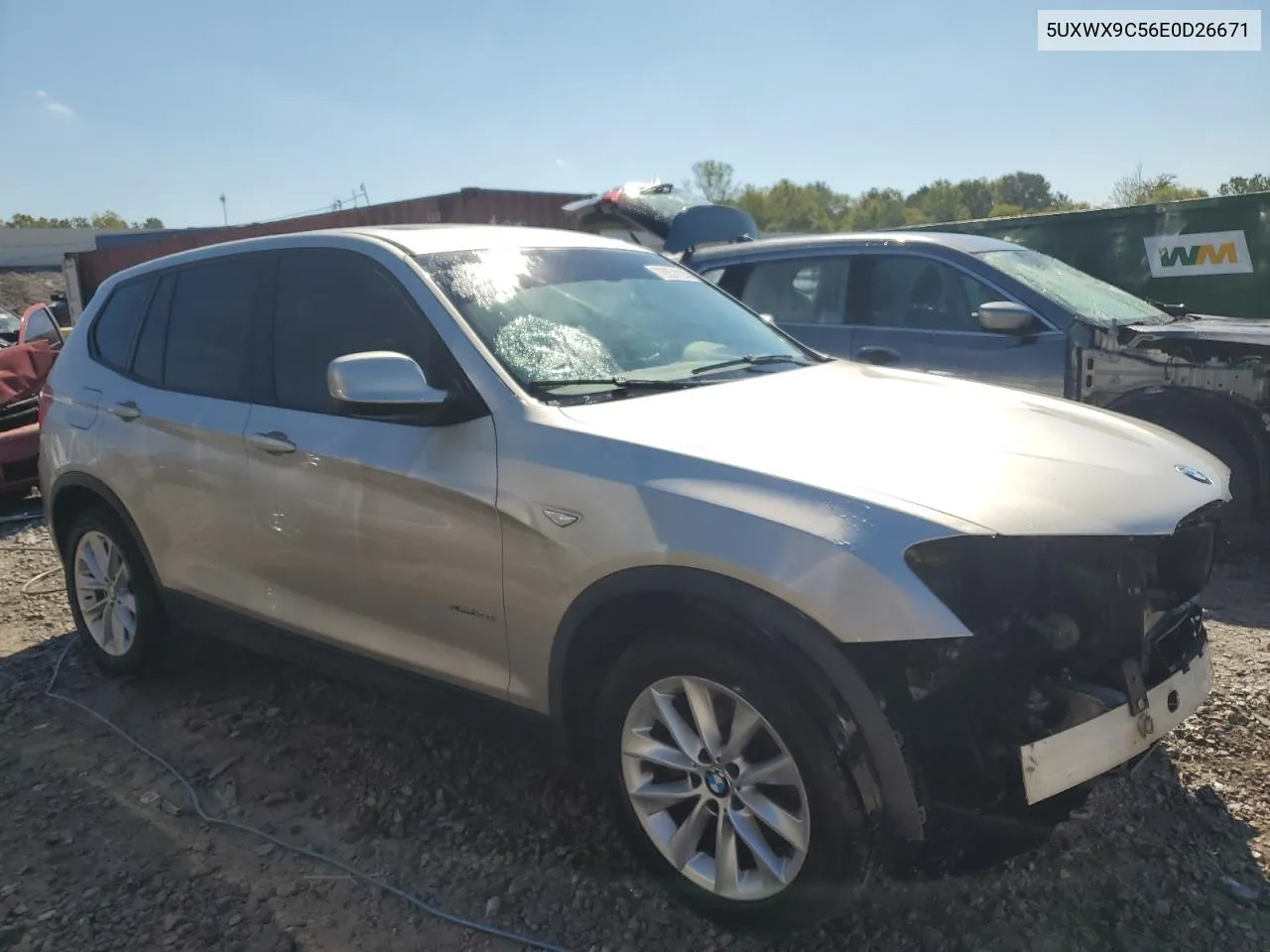 2014 BMW X3 xDrive28I VIN: 5UXWX9C56E0D26671 Lot: 72057014