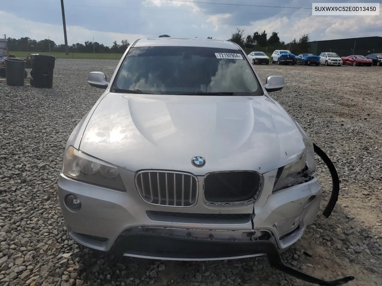 2014 BMW X3 xDrive28I VIN: 5UXWX9C52E0D13450 Lot: 72192904