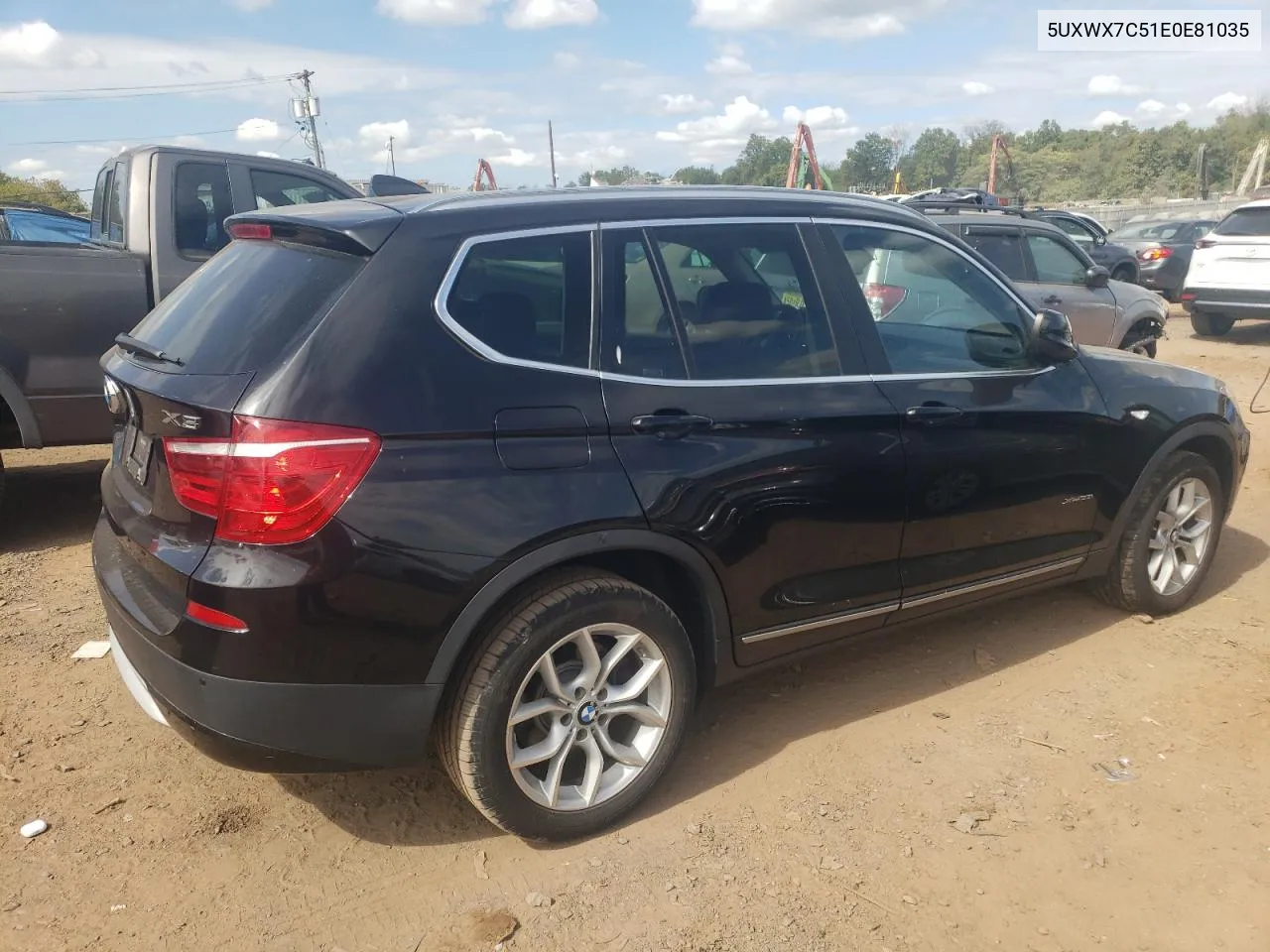 2014 BMW X3 xDrive35I VIN: 5UXWX7C51E0E81035 Lot: 72405224