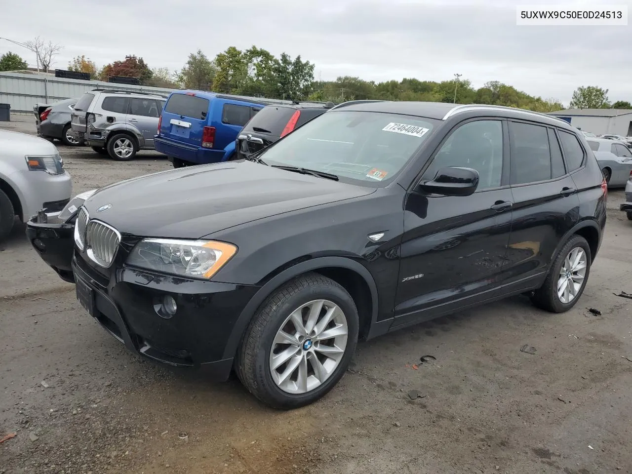 2014 BMW X3 xDrive28I VIN: 5UXWX9C50E0D24513 Lot: 72464004