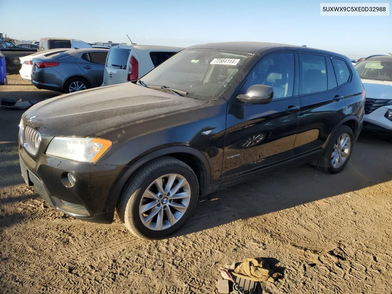 2014 BMW X3 xDrive28I VIN: 5UXWX9C5XE0D32988 Lot: 72564114