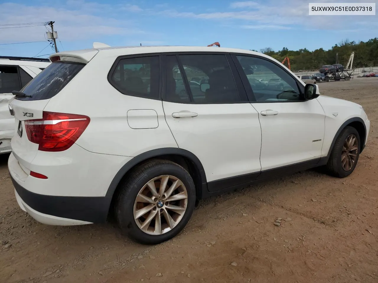 2014 BMW X3 xDrive28I VIN: 5UXWX9C51E0D37318 Lot: 72564234