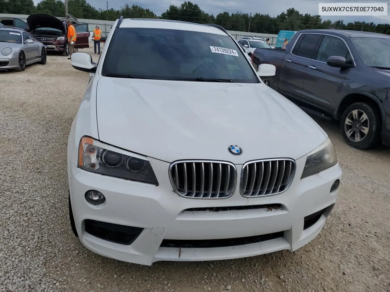 2014 BMW X3 xDrive35I VIN: 5UXWX7C57E0E77040 Lot: 74139224