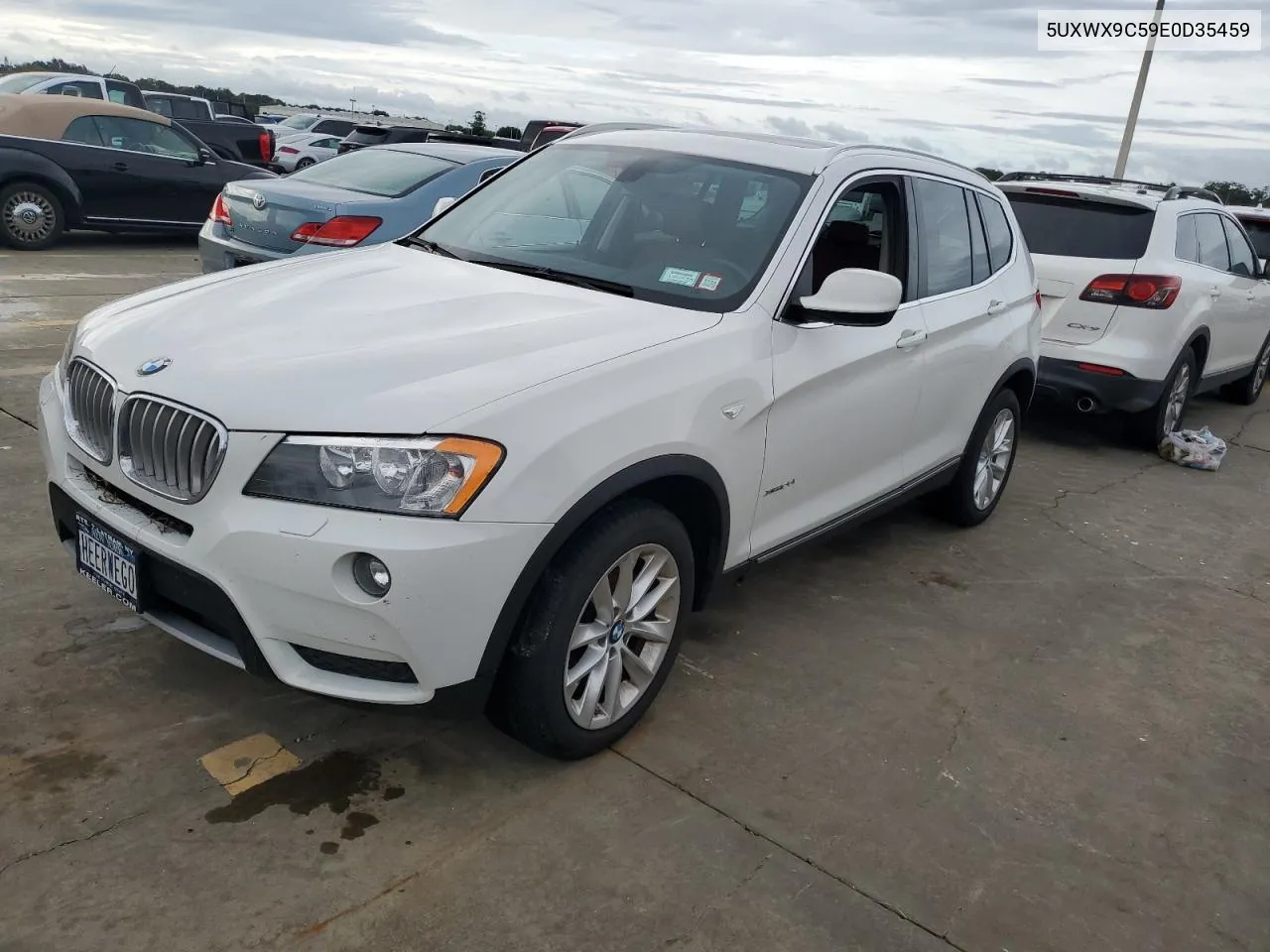 2014 BMW X3 xDrive28I VIN: 5UXWX9C59E0D35459 Lot: 74536304