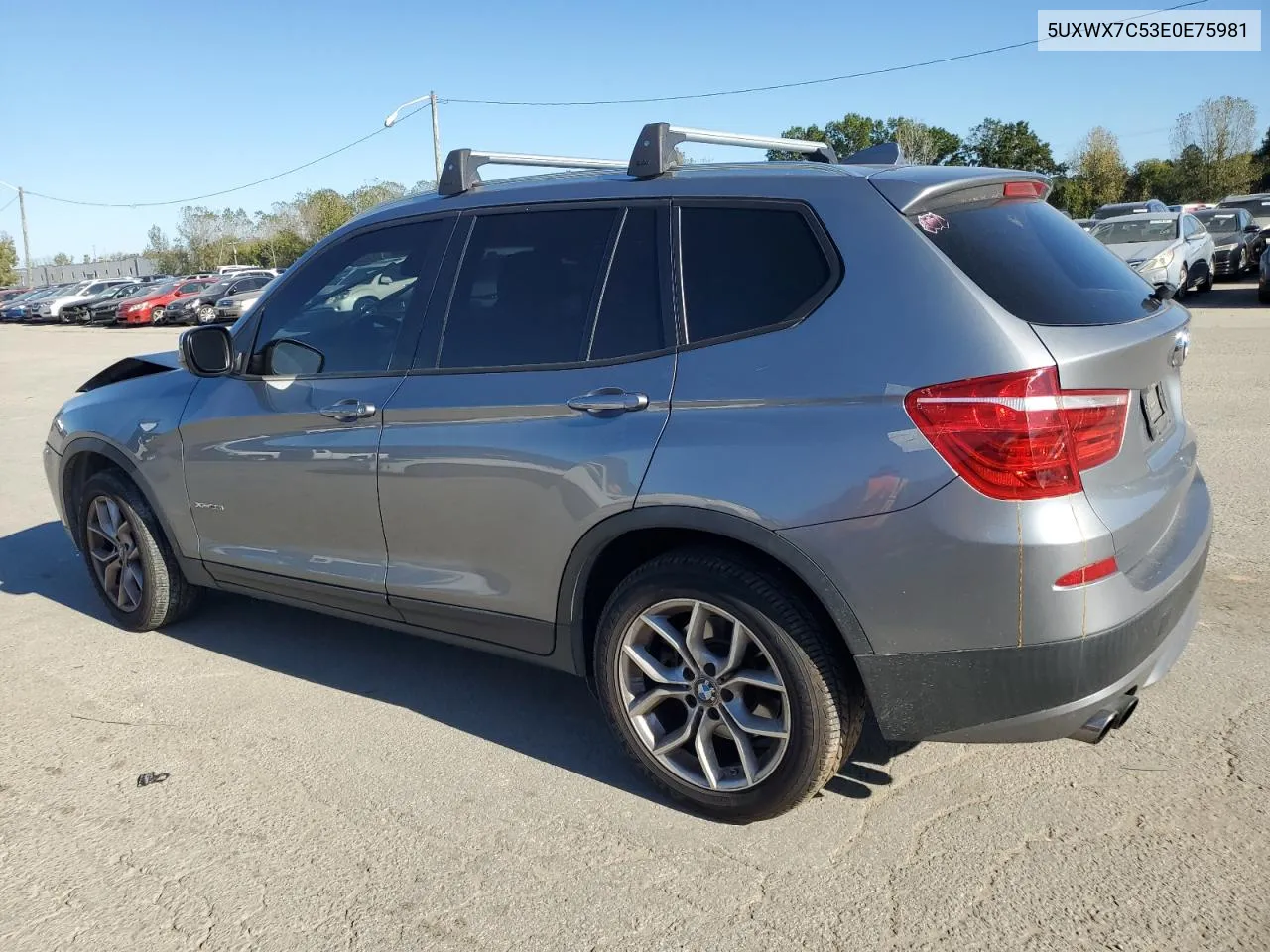 2014 BMW X3 xDrive35I VIN: 5UXWX7C53E0E75981 Lot: 74593434