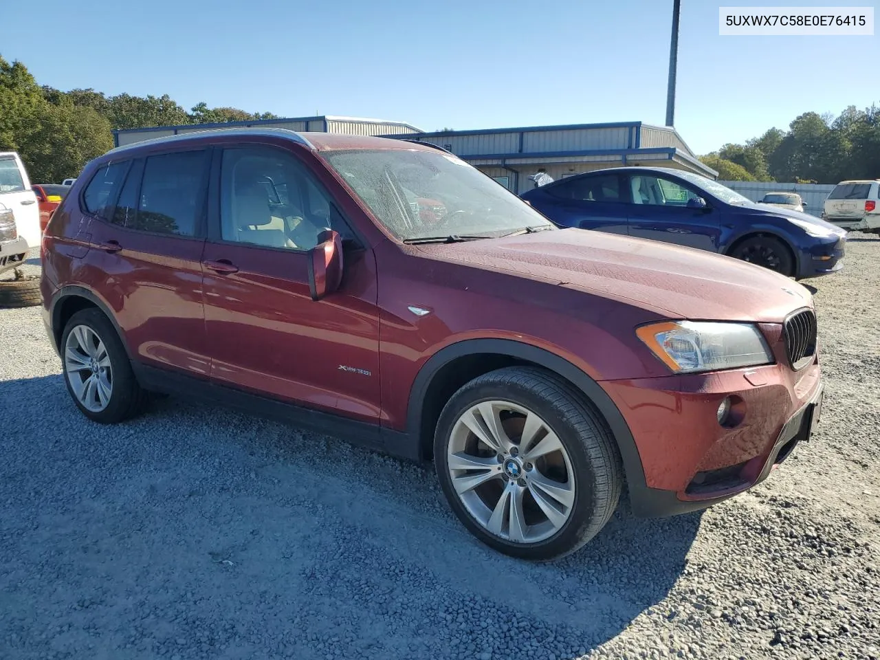 2014 BMW X3 xDrive35I VIN: 5UXWX7C58E0E76415 Lot: 74831794