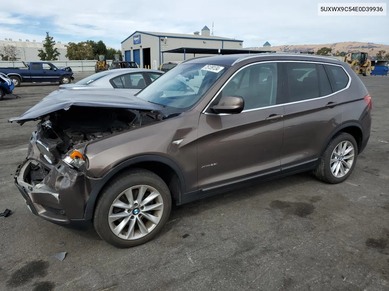 2014 BMW X3 xDrive28I VIN: 5UXWX9C54E0D39936 Lot: 75139134