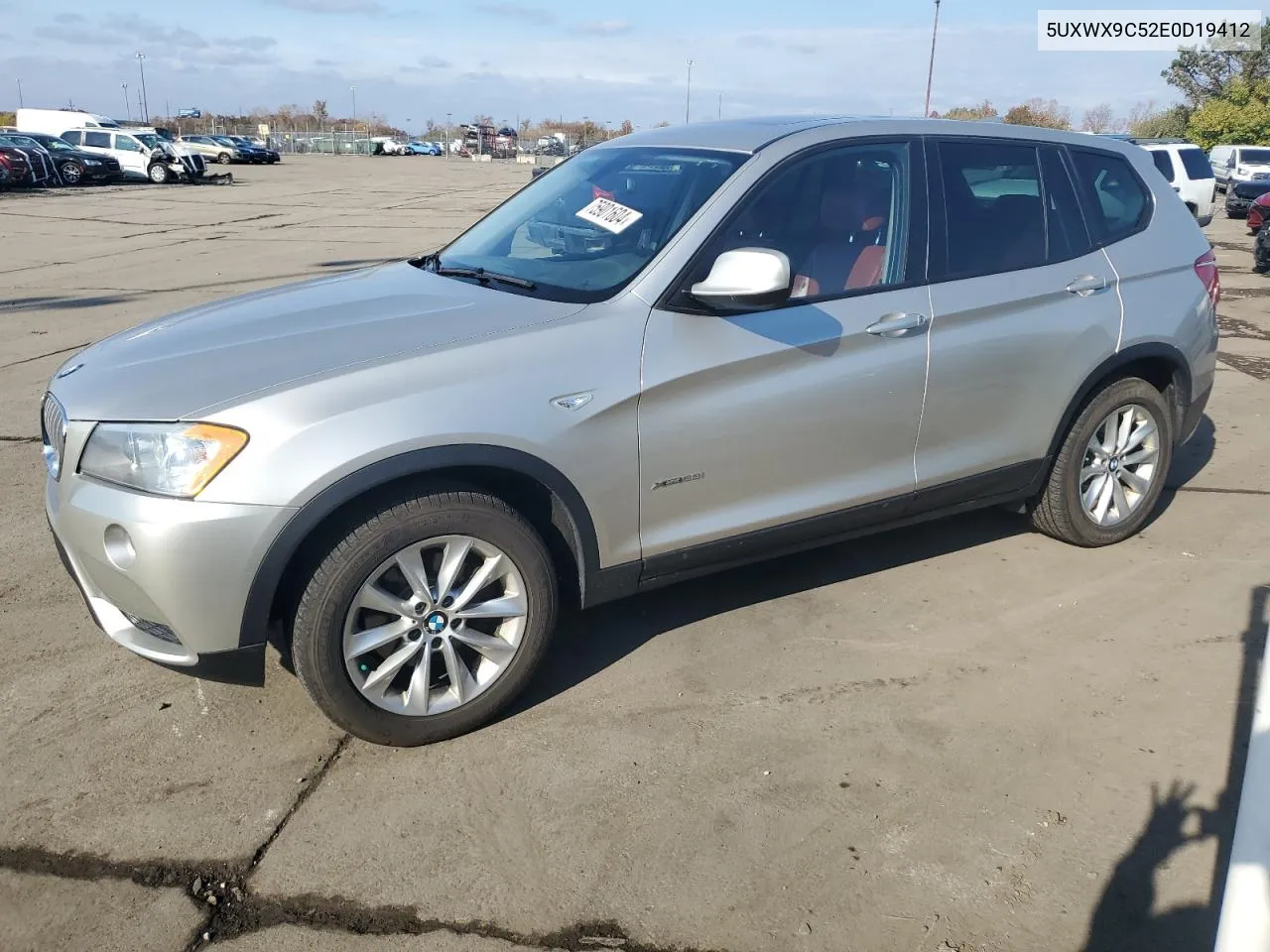 2014 BMW X3 xDrive28I VIN: 5UXWX9C52E0D19412 Lot: 75901604