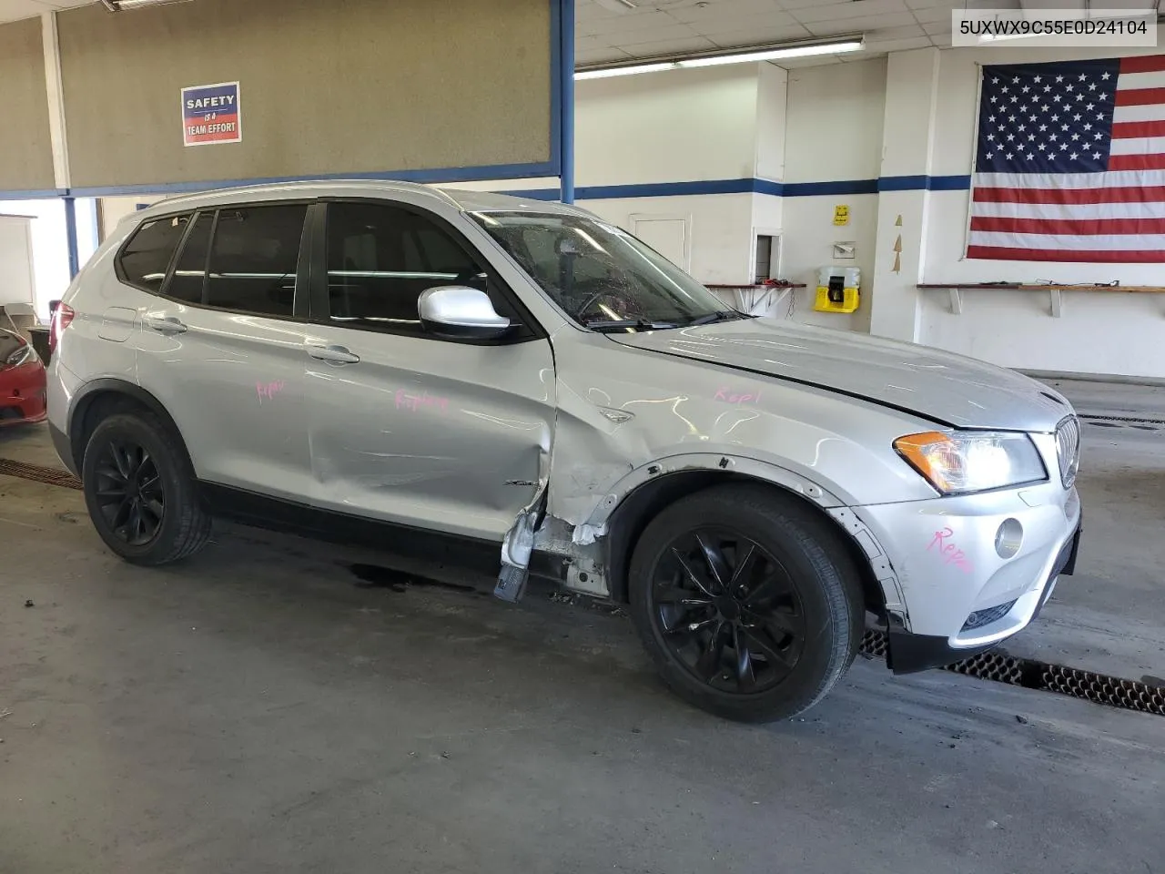 2014 BMW X3 xDrive28I VIN: 5UXWX9C55E0D24104 Lot: 76262174