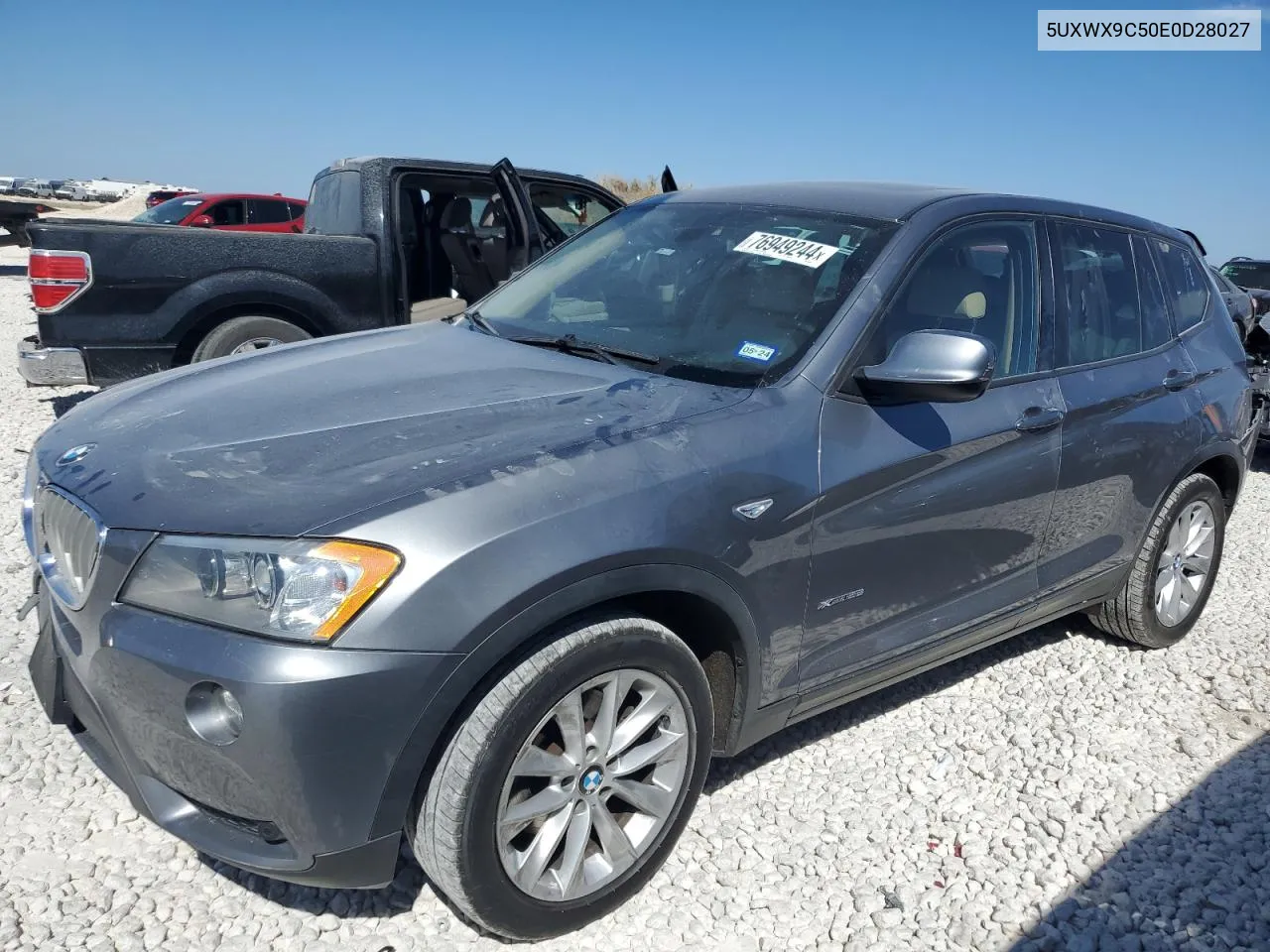 2014 BMW X3 xDrive28I VIN: 5UXWX9C50E0D28027 Lot: 76949244