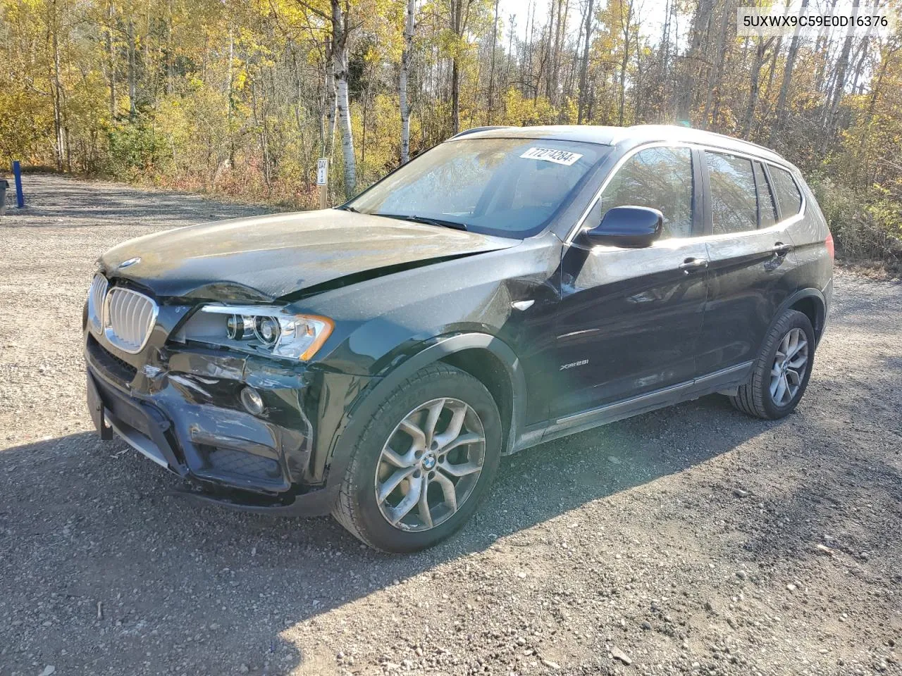 2014 BMW X3 xDrive28I VIN: 5UXWX9C59E0D16376 Lot: 77274284