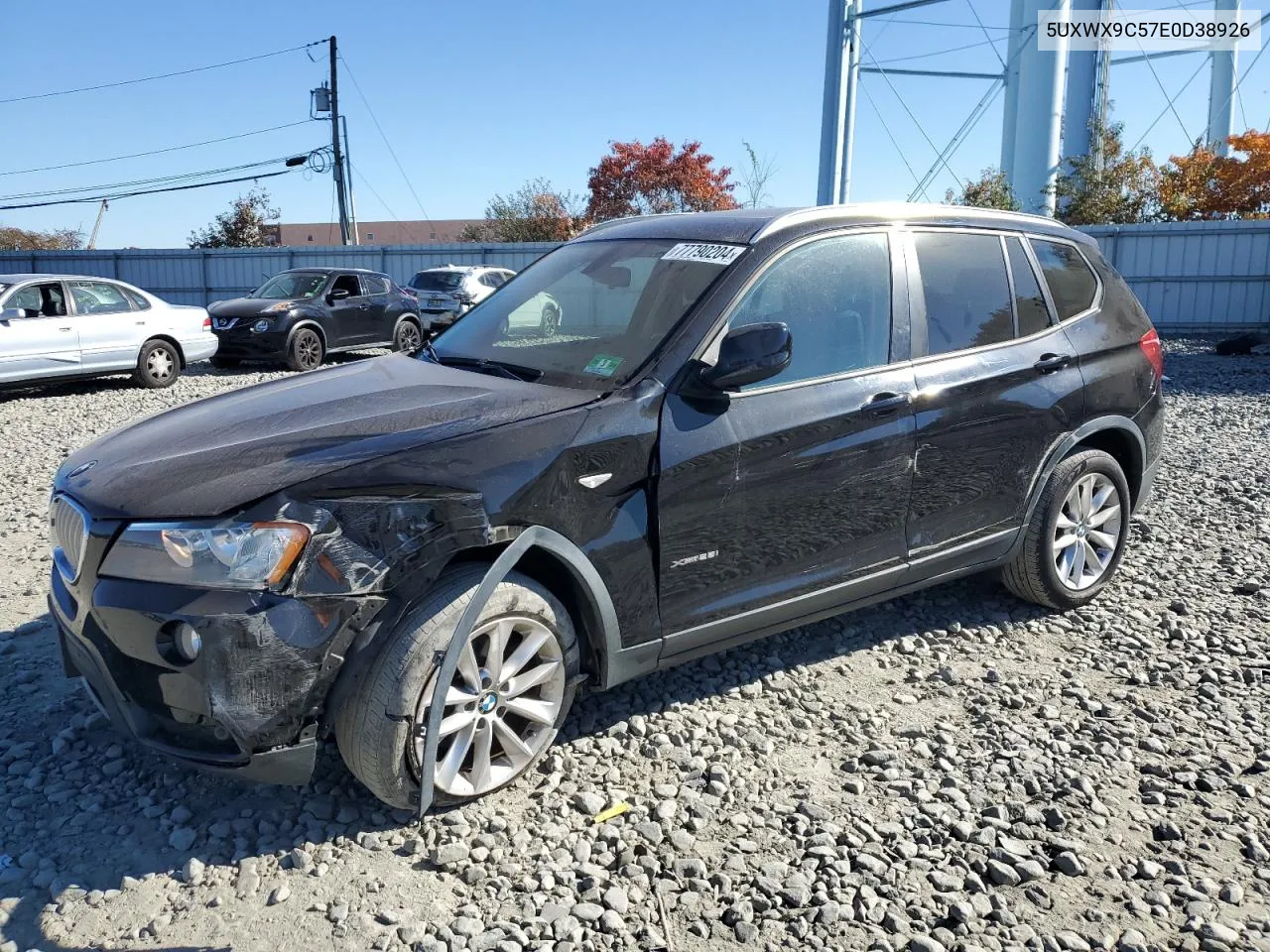 2014 BMW X3 xDrive28I VIN: 5UXWX9C57E0D38926 Lot: 77790204