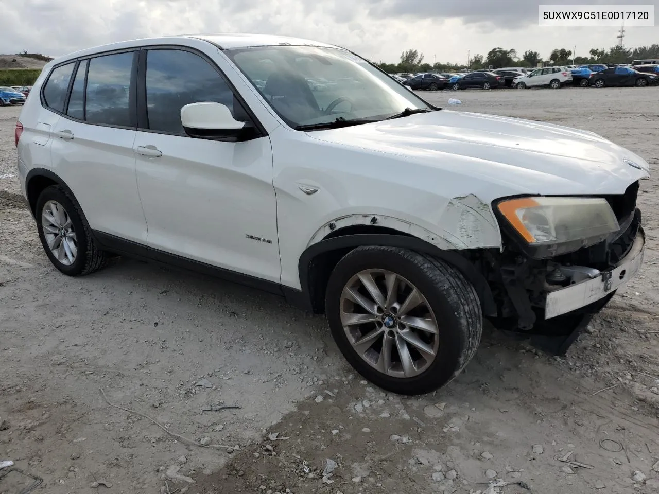 2014 BMW X3 xDrive28I VIN: 5UXWX9C51E0D17120 Lot: 78879694