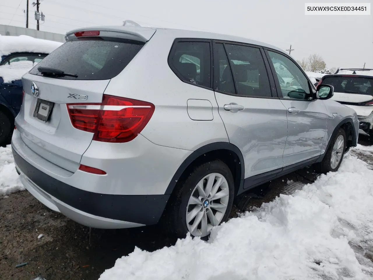 2014 BMW X3 xDrive28I VIN: 5UXWX9C5XE0D34451 Lot: 79565814