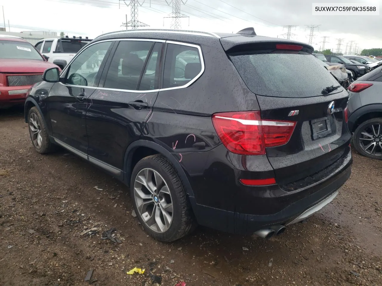 2015 BMW X3 xDrive35I VIN: 5UXWX7C59F0K35588 Lot: 53792624