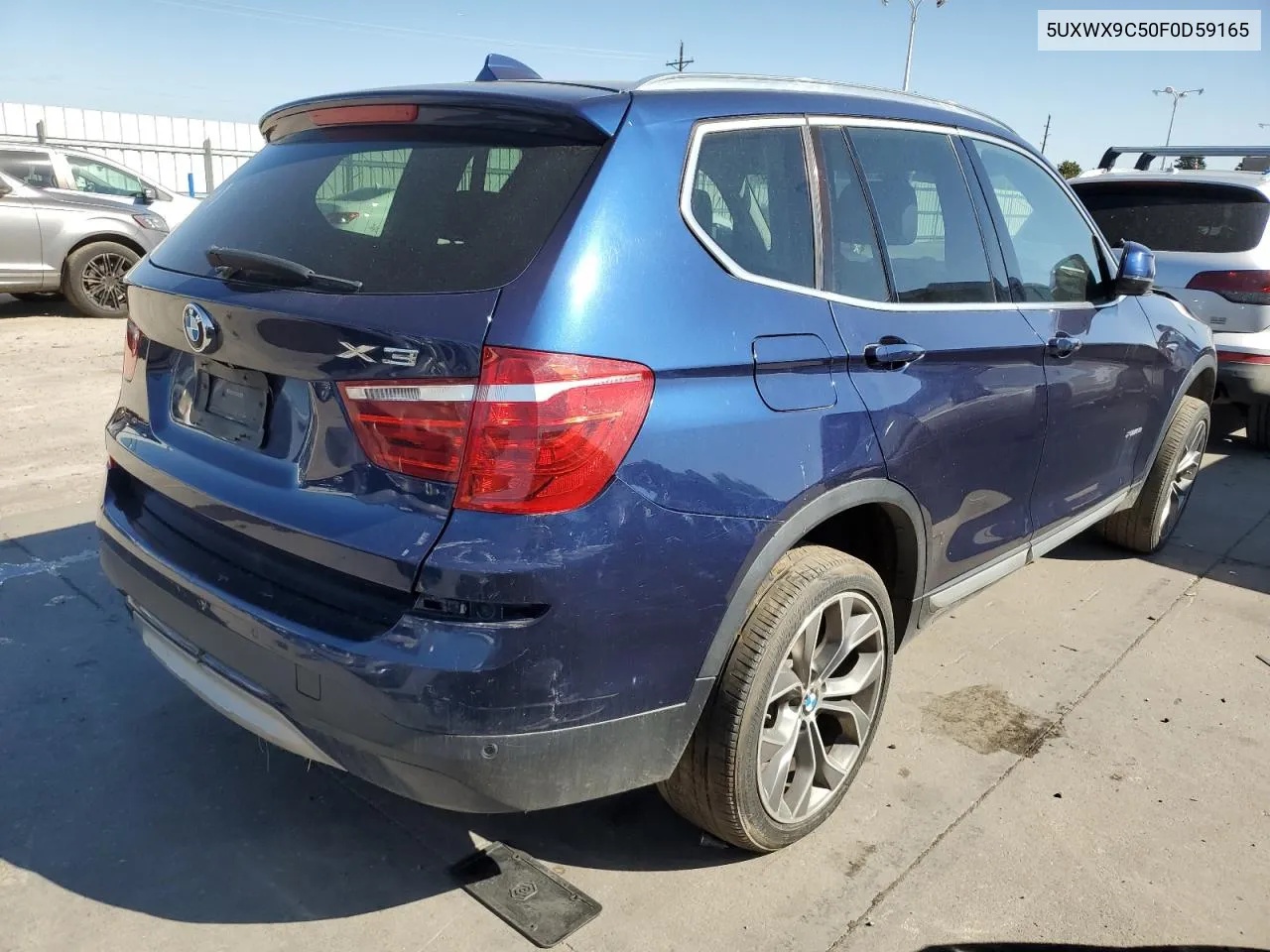 2015 BMW X3 xDrive28I VIN: 5UXWX9C50F0D59165 Lot: 57083924