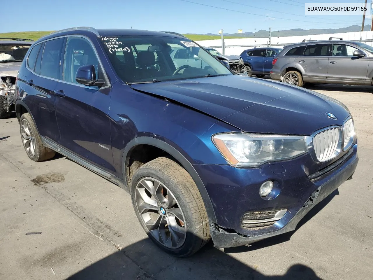 2015 BMW X3 xDrive28I VIN: 5UXWX9C50F0D59165 Lot: 57083924