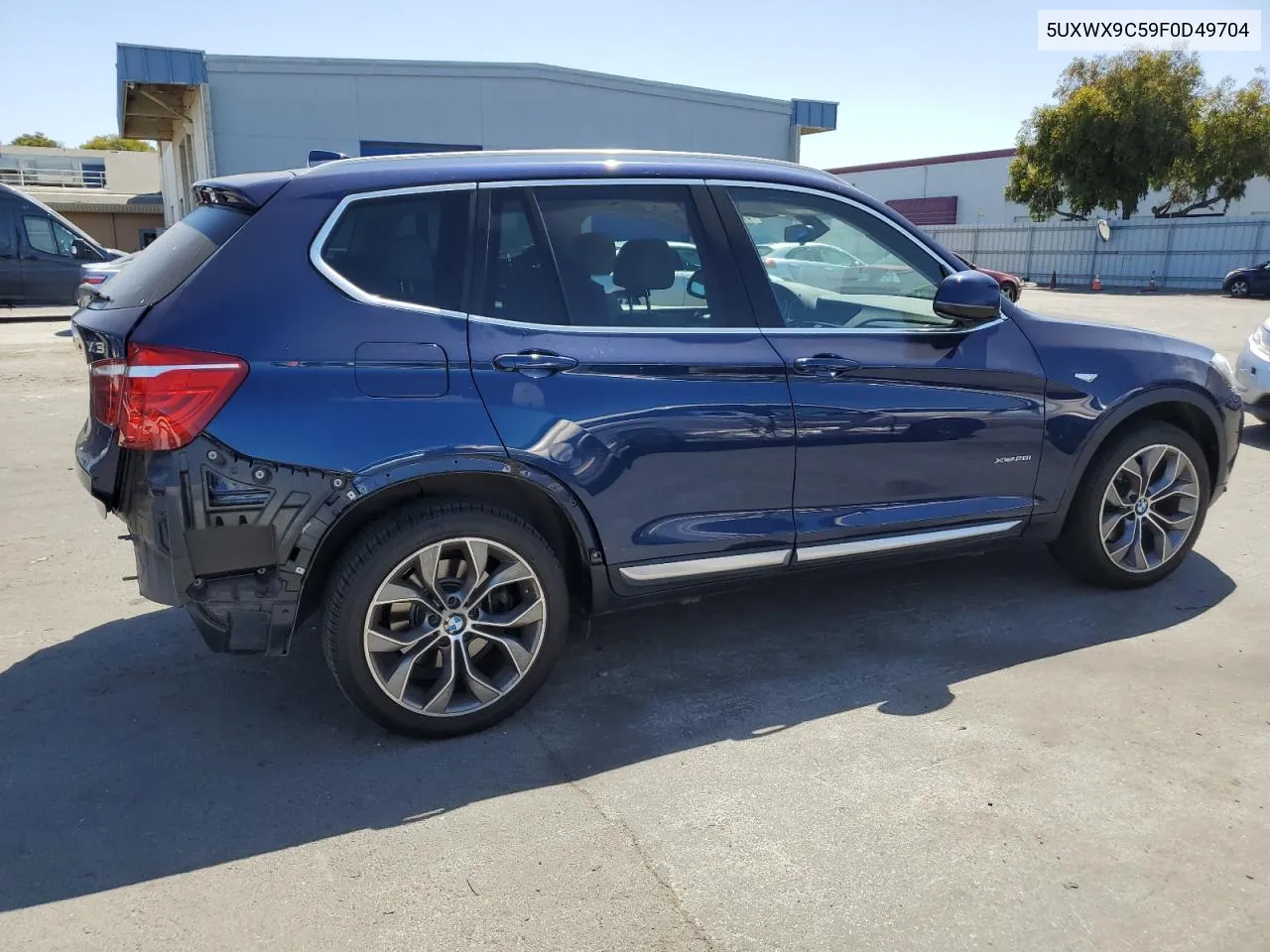 2015 BMW X3 xDrive28I VIN: 5UXWX9C59F0D49704 Lot: 57948524