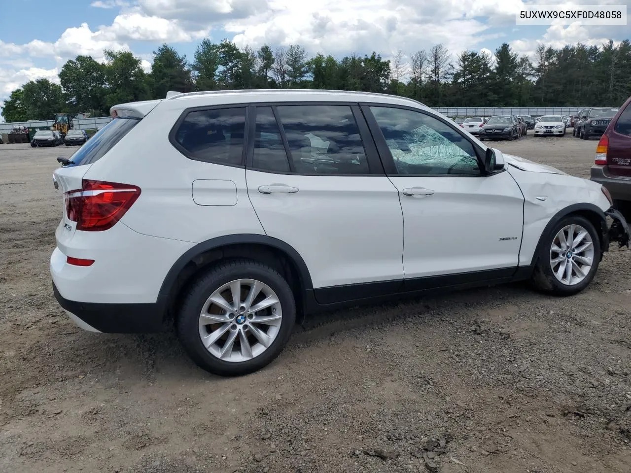 2015 BMW X3 xDrive28I VIN: 5UXWX9C5XF0D48058 Lot: 58314964