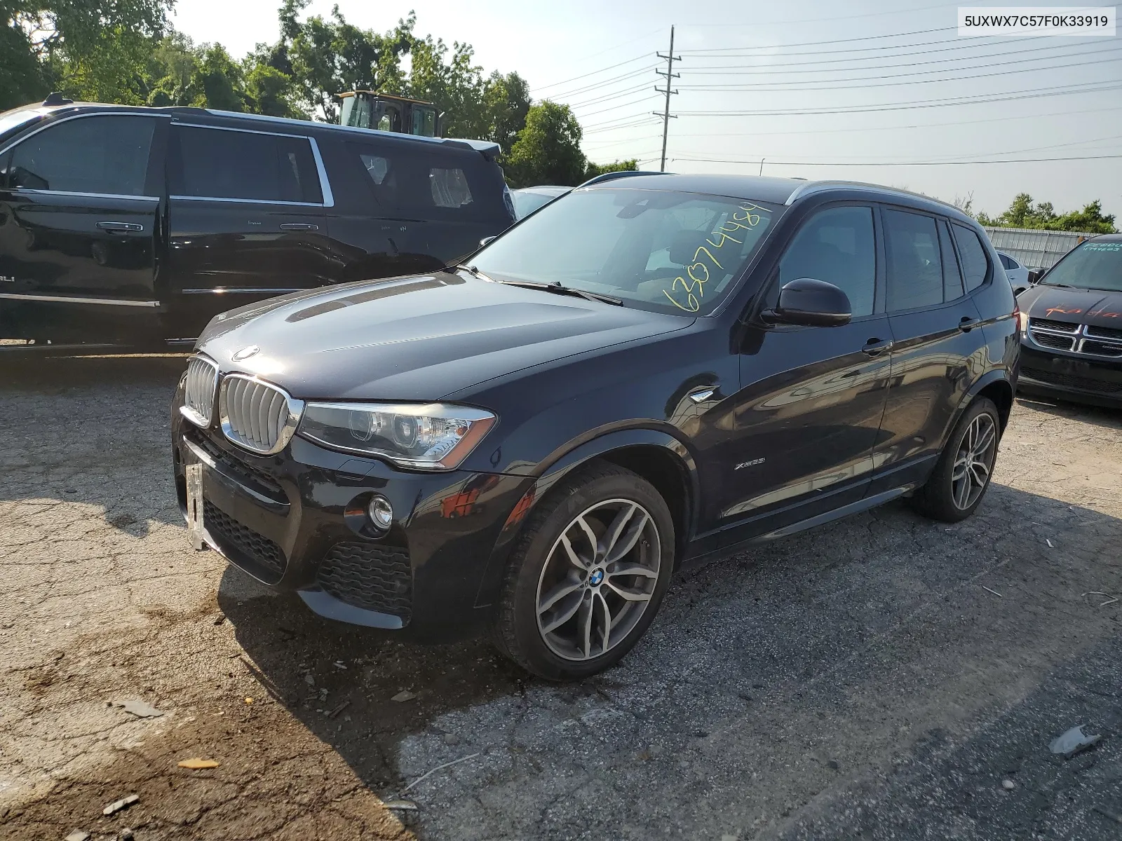 2015 BMW X3 xDrive35I VIN: 5UXWX7C57F0K33919 Lot: 63074484