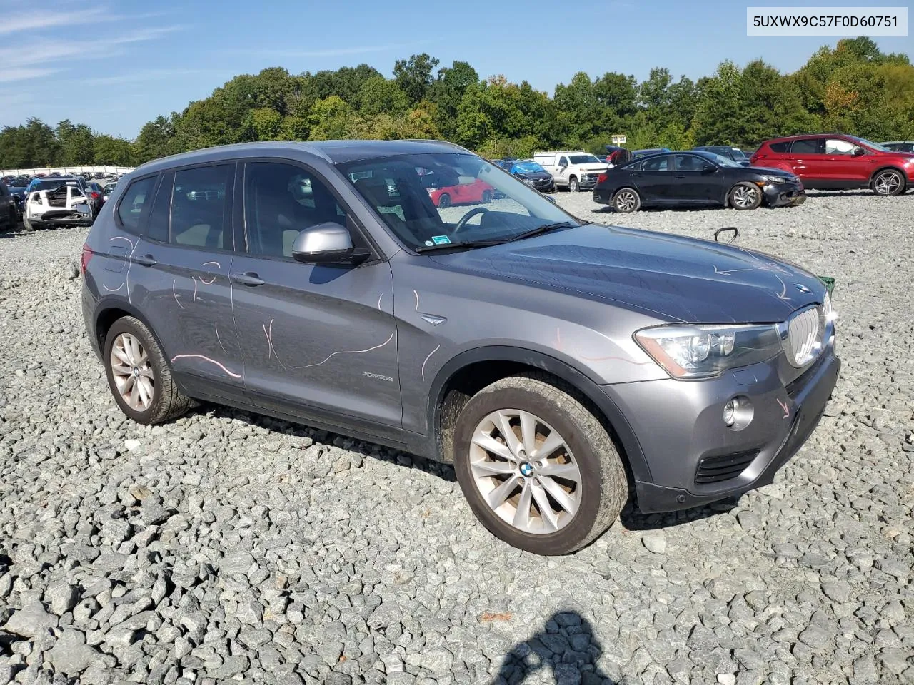 2015 BMW X3 xDrive28I VIN: 5UXWX9C57F0D60751 Lot: 67656604