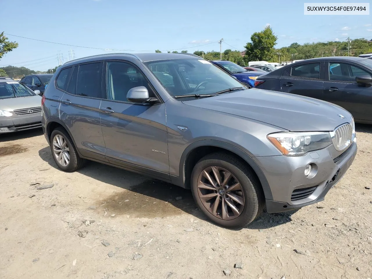 2015 BMW X3 xDrive28D VIN: 5UXWY3C54F0E97494 Lot: 70206264