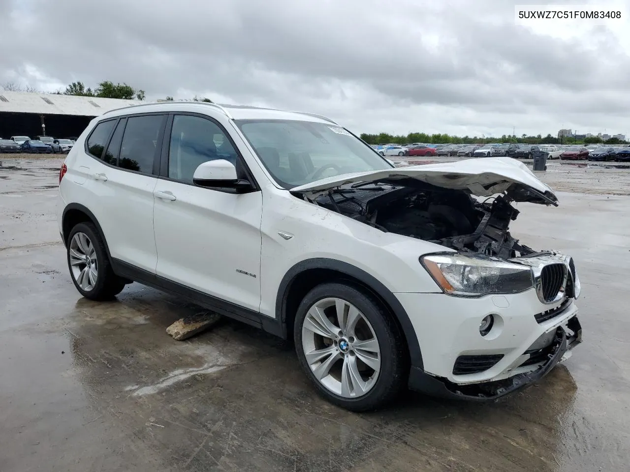 2015 BMW X3 Sdrive28I VIN: 5UXWZ7C51F0M83408 Lot: 70347204